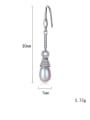 thumb 925 Sterling Silver Freshwater Pearl Multi Color Water Drop Trend Hook Earring 4