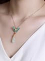 thumb 925 Sterling Silver Jade Vintage Butterfly  Pendant 1