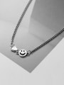 thumb 925 Sterling Silver Face Vintage Necklace 0