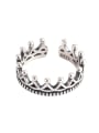 thumb 925 Sterling Silver Crown Vintage Band Ring 0
