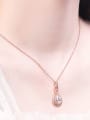 thumb 925 Sterling Silver Cubic Zirconia Geometric Luxury pendant Necklace 1
