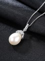thumb 925 Sterling Silver Freshwater Pearl  Pendant  Necklace 1