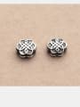thumb 925 Sterling Silver With Flower shape Separate Beads Handmade DIY Jewelry Accessories 0