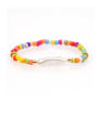thumb Stainless steel Imitation Pearl Multi Color Round Bohemia Stretch Bracelet 2