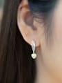 thumb Alloy Cubic Zirconia Water Drop Minimalist Drop Earring 1