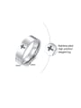 thumb Stainless steel Cross Minimalist Band Ring 2