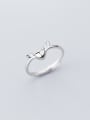 thumb 925 Sterling Silver Deer Minimalist Free Size Ring 1