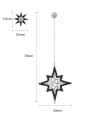 thumb Brass Cubic Zirconia Asymmetry Star Minimalist Drop Earring 4