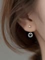 thumb 925 Sterling Silver Smiley Cute Stud Earring 2