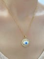 thumb Stainless steel Cubic Zirconia Evil Eye Hip Hop Necklace 1