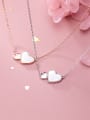 thumb 925 Sterling Silver Shell  Heart Minimalist Necklace 1