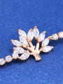 thumb Brass Cubic Zirconia Tree Minimalist Adjustable Bracelet 3