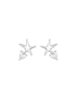 thumb 925 Sterling Silver Star Minimalist Stud Earring 0