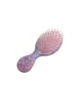 thumb Cellulose Acetate Trend Oval Multi Color Hair Comb 0