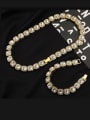 thumb Brass Rhinestone 12mm Cuba Link Necklace 1