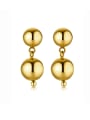 thumb Stainless steel Round  Ball Minimalist Drop Earring 0