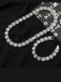 thumb Brass Rhinestone 12mm Cuba Link Necklace 2