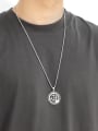 thumb Stainless steel Chain Alloy Pendant Geometric Hip Hop Long Strand Necklace 1