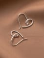 thumb 925 Sterling Silver Heart Minimalist Stud Earring 0