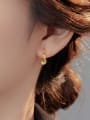 thumb 925 Sterling Silver Geometric Bowknot Minimalist Stud Earring 1