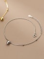 thumb 925 Sterling Silver Round Minimalist  Anklet 2