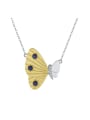 thumb 925 Sterling Silver Natural Stone Butterfly Artisan Necklace 0