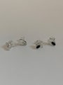 thumb 925 Sterling Silver Cubic Zirconia Bowknot Vintage Stud Earring 1