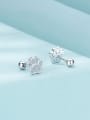 thumb 925 Sterling Silver Cubic Zirconia Palm Trend Stud Earring 2
