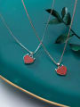 thumb 925 Sterling Silver Cute heart pendant Necklace 3