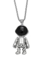 thumb Stainless steel Chain Alloy Pendant Boy Hip Hop Long Strand Necklace 3