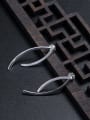 thumb 925 Sterling Silver Crossed Fishtail  Vintage Drop Earring 0