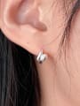 thumb 925 Sterling Silver Irregular Cute Stud Earring 3