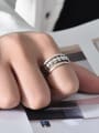 thumb 925 Sterling Silver Smooth Heart Vintage Stackable Ring 1