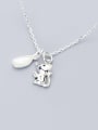 thumb 925 Sterling Silver  Cute Mouse Pendant Necklace 0