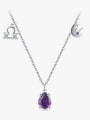 thumb 925 Sterling Silver Cubic Zirconia Constellation Minimalist Necklace 0