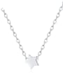 thumb 925 Sterling Silver Minimalist Five-Pointed Star Pendant  Necklace 0