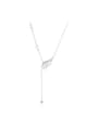 thumb 925 Sterling Silver Wing Minimalist Lariat Necklace 0