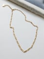 thumb Pure silver irregular gold necklace 1