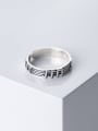 thumb 925 Sterling Silver Round Vintage Musical note Band Ring 2