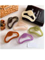 thumb Trend Geometric Alloy Resin Multi Color Jaw Hair Claw 1