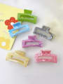 thumb Alloy Cellulose Acetate Trend Geometric  Multi Color Jaw Hair Claw 0