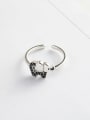 thumb 925 Sterling Silver Elephant Vintage Band Ring 3