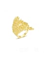 thumb Brass Cubic Zirconia Irregular Luxury Band Ring 0