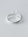 thumb 925 Sterling Silver Leaf Minimalist Band Ring 1