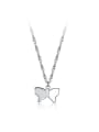 thumb 925 Sterling Silver Butterfly Minimalist Necklace 3
