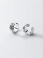 thumb 925 Sterling Silver Geometric Vintage Clip Earring 2