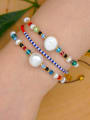 thumb Stainless steel Freshwater Pearl Multi Color Round Bohemia Bracelet 3