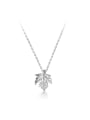 thumb 925 Sterling Silver Leaf Minimalist Necklace 4