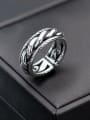 thumb 925 Sterling Silver Retro spiral multilayer glossy Free Size Ring 2