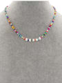 thumb Brass Multi Color Glass beads Round Bohemia Necklace 3